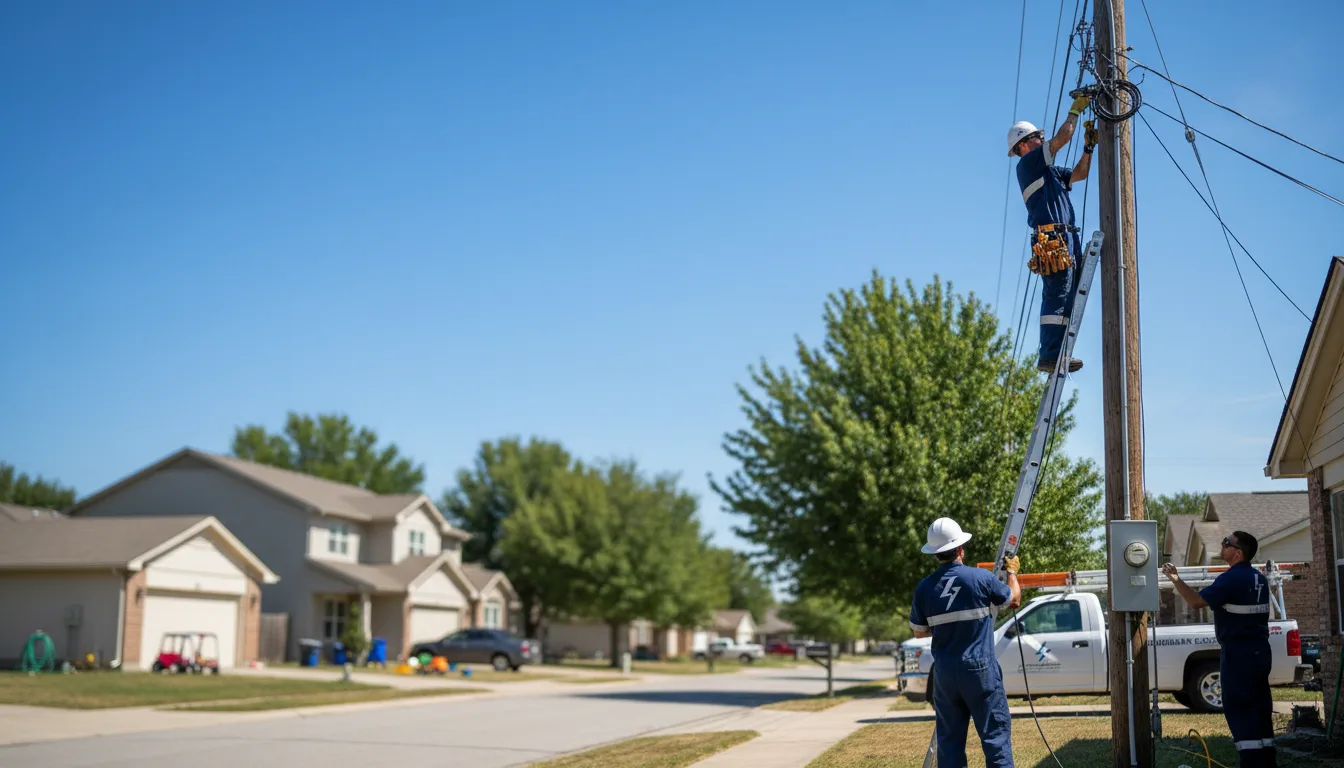 Residential electrician providing installation services in Haynesville, LA